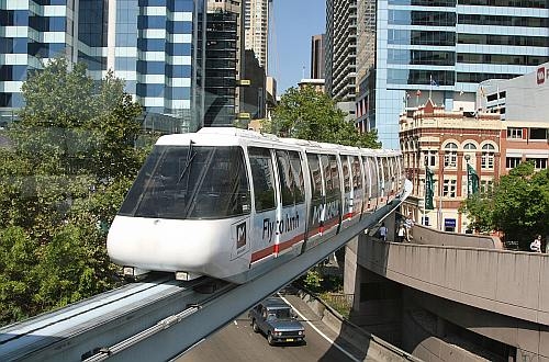 existiert nicht mehr seltene XXL-Ansichtskarte Australien Monorail in Sydney 