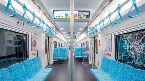 Chengdu Metro Line 18 train interior