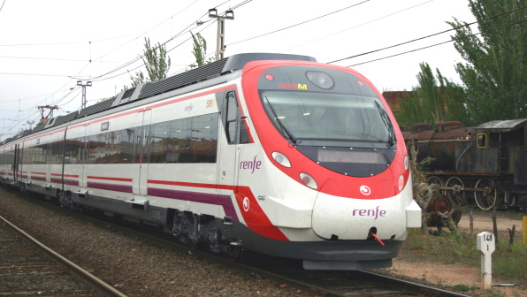 A CAF Civia commuter train