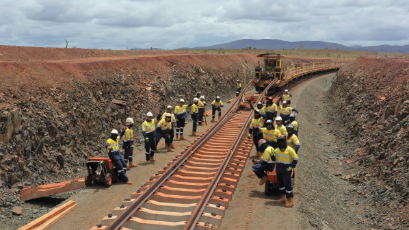 Final track laid for Eliwana heavy haul line